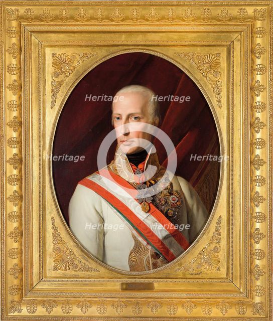 Portrait of Emperor Francis I of Austria (1768-1835), 1827.