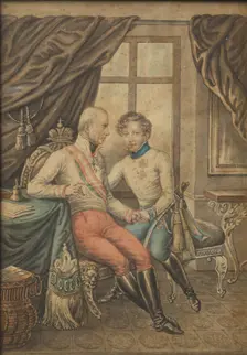 Portrait of Emperor Frans I of Austria and the Duke of Reichstadt, c1830-1900. Creator: Schijtra