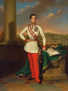 Portrait of Emperor Franz Joseph I of Austria, 1853. Creator: Klieber, Eduard (1803-1879)