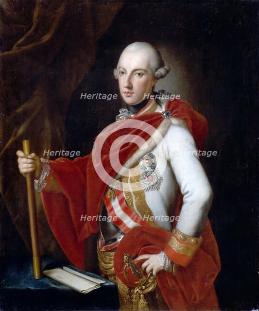 Portrait of Emperor Joseph II (1741-1790). Artist: Maron, Anton von (1733-1808)