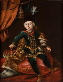 Portrait of Emperor Joseph II (1741-1790) as child. Artist: Meytens, Martin van, the Younger (1695-1770)