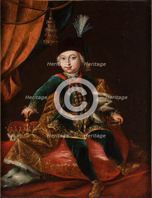 Portrait of Emperor Joseph II (1741-1790) as child. Artist: Meytens, Martin van, the Younger (1695-1770)