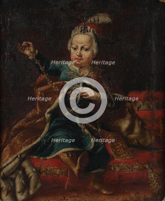 Portrait of Emperor Joseph II (1741-1790) as child, c.1745. Creator: Anonymous.