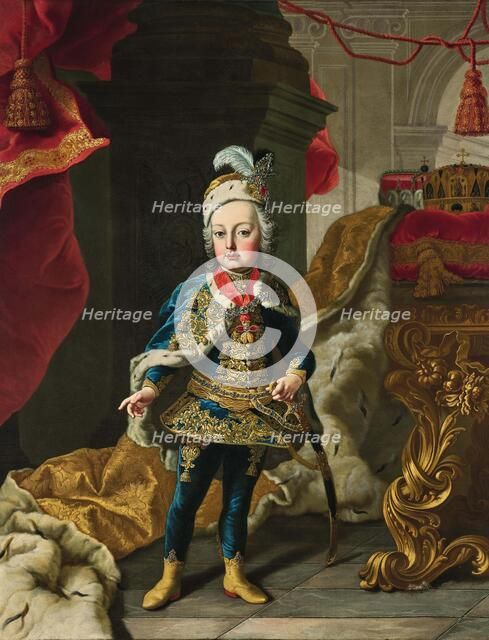 Portrait of Emperor Joseph II (1741-1790) as child, . Creator: Mijtens (Meytens); Martin van; the Younger (1695-1770).