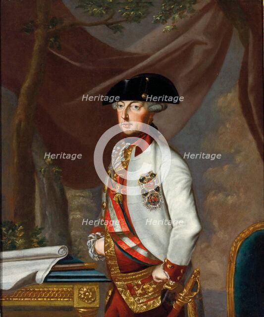Portrait of Emperor Joseph II (1741-1790), ca 1770. Creator: Anonymous.