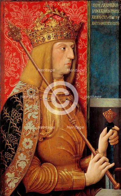 Portrait of Emperor Maximilian I (1459-1519). Artist: Strigel, Bernhard (ca 1460-1528)