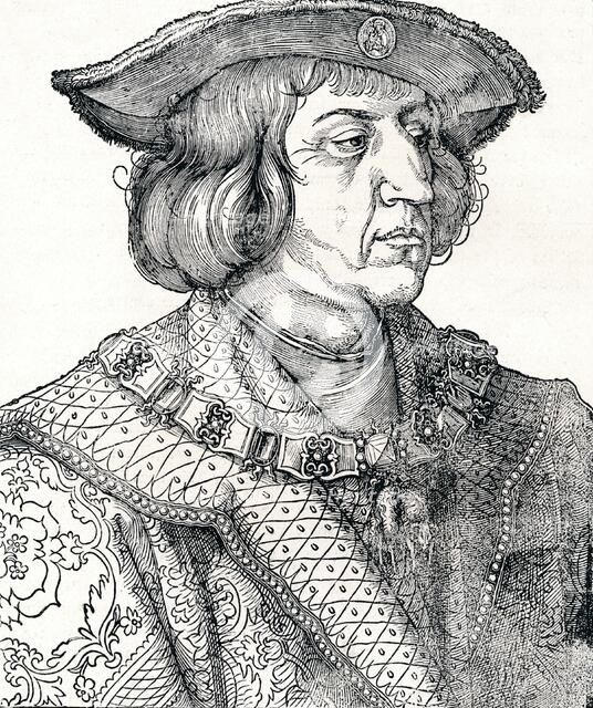 'Portrait of Emperor Maximilian I', 1511, (1906). Artist: Albrecht Durer.