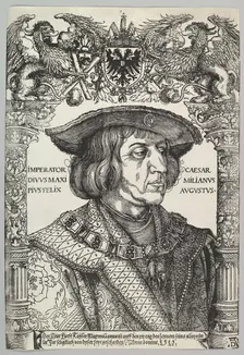 Portrait of Emperor Maximilian I, 1519. Creator: Hans Weiditz