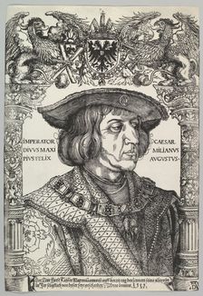 Portrait of Emperor Maximilian I, 1519. Creator: Hans Weiditz