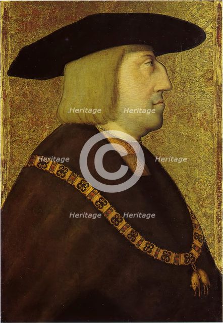 Portrait of Emperor Maximilian I, c1508. Creator: Bernhard Strigel.
