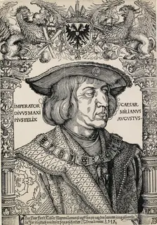 Portrait of Emperor Maximilian I, c1519. Artist: Albrecht Durer
