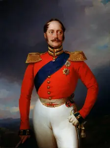 Portrait of Emperor Nicholas I (1796-1855), 1847. Artist: Franz Kruger