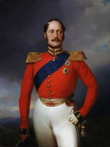 Portrait of Emperor Nicholas I (1796-1855), 1847. Artist: Franz Kruger