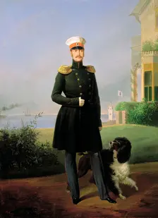 Portrait of Emperor Nicholas I (1796-1855), 1849. Creator: Bottman, Yegor (Gregor) (18..-1891)