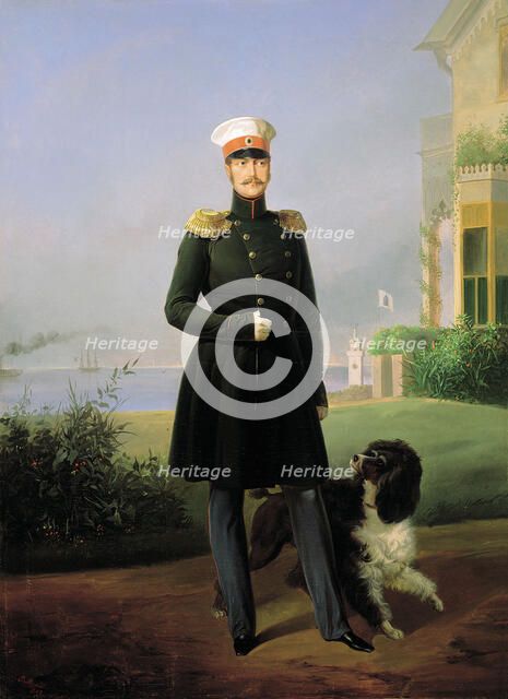 Portrait of Emperor Nicholas I', (1796-1855), 1849.  Creator: Bottman, Yegor (Gregor) (18..-1891).