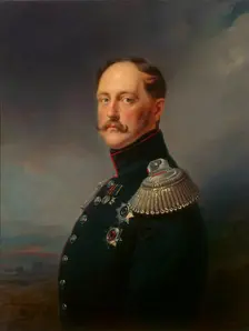 Portrait of Emperor Nicholas I (1796-1855), 1852. Creator: Franz Kruger