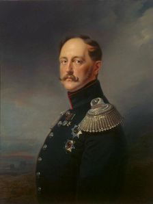 Portrait of Emperor Nicholas I (1796-1855), 1852. Creator: Franz Kruger