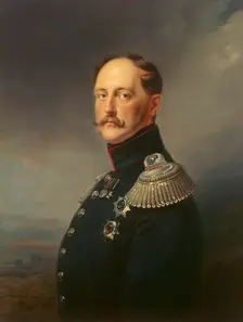 Portrait of Emperor Nicholas I, 1852. Creator: Franz Kruger