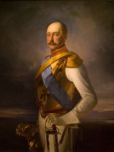 Portrait of Emperor Nicholas I, 1856. Creator: Wladimir Swertschkoff