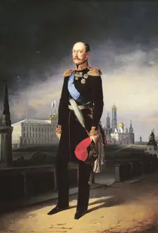 Portrait of Emperor Nicholas I, 1856. Creator: Georg von Bothmann