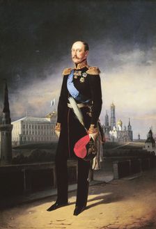 Portrait of Emperor Nicholas I, 1856. Creator: Georg von Bothmann