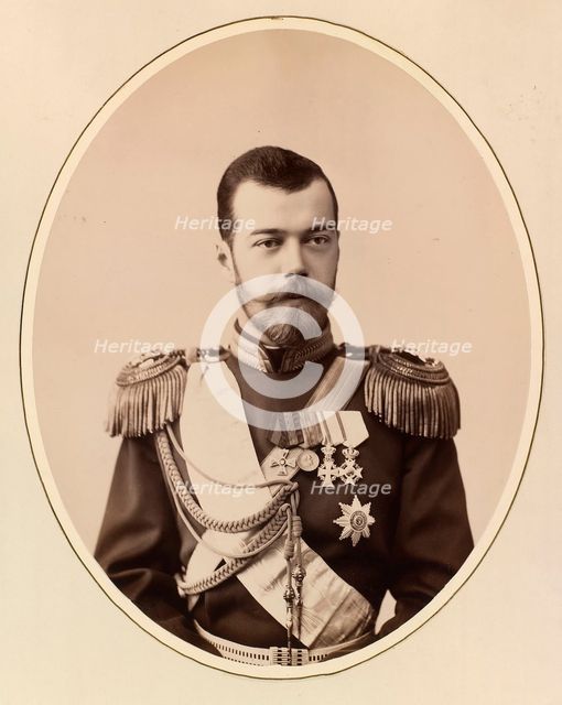 Portrait of Emperor Nicholas II (1868-1918) as Tsesarevich, ca 1891.