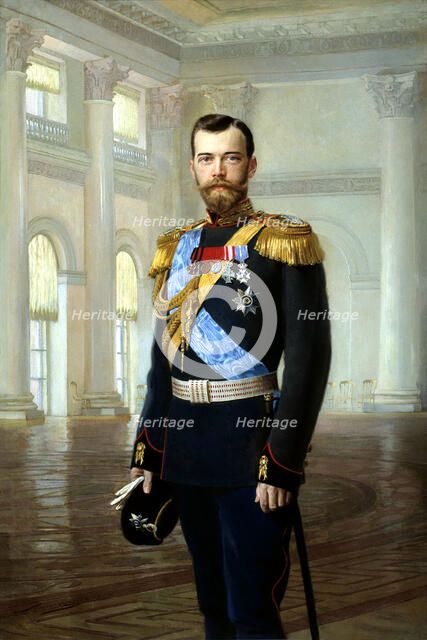 'Portrait of Emperor Nicholas II', 1900. Artist: Ernst von Liphart