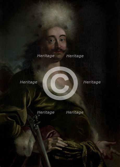 Portrait of Emperor Peter I the Great (1672-1725), 1711-1712. Creator: Kupecky (Kupetzky), Jan (Johann) (1667-1740).