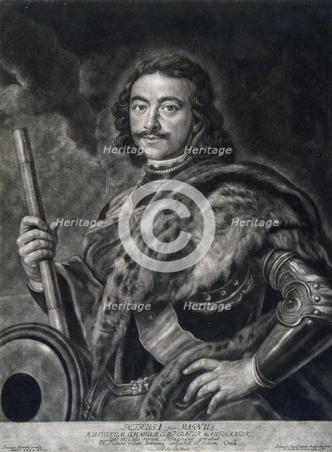 Portrait of Emperor Peter I the Great (1672-1725).