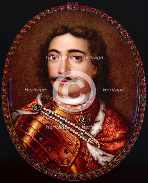 Portrait of Emperor Peter I the Great (1672-1725). Creator: Dinglinger, Georg Friedrich (1666-1720).