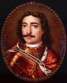 Portrait of Emperor Peter I the Great (1672-1725). Creator: Dinglinger, Georg Friedrich (1666-1720)