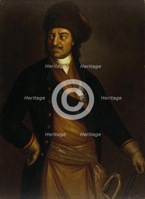 Portrait of Emperor Peter I the Great (1672-1725), Early 18th cen.. Artist: Anonymous  