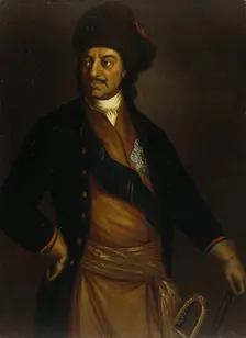 Portrait of Emperor Peter I the Great (1672-1725), Early 18th cen.. Artist: Anonymous