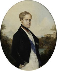 Portrait of Emperor Peter II of Brazil (1825-1891), 1846. Creator: Rugendas, Johann Moritz (1802-1858)