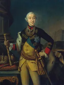 Portrait of Emperor Peter III, 1762. Creator: Unknown