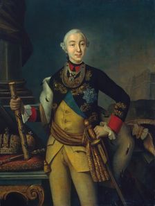 Portrait of Emperor Peter III, 1762. Creator: Unknown