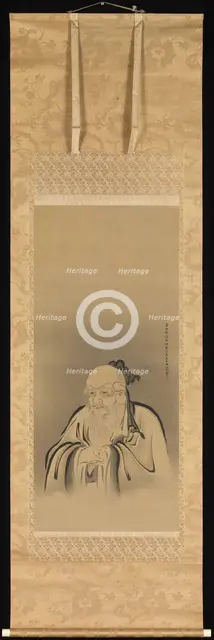 Portrait of Emperor Shennong, 1665. Creator: Kanô Tan'yû.