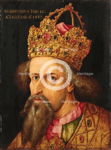 Portrait of Emperor Sigismund (1369-1437), 1514. Creator: Dürer, Albrecht, (Workshop)  .