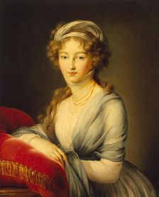 Portrait of Empress Yelizaveta Alekseyevna, 1798. Creator: Elisabeth Louise Vigee-LeBrun