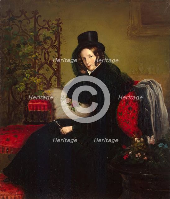 Portrait of Empress Alexandra Fyodorovna, 1836. Creator: Franz Kruger.