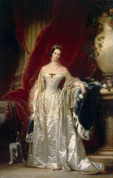 Portrait of Empress Alexandra Fyodorovna (Charlotte of Prussia), 1840. Creator: Robertson, Christina (1796-1854)