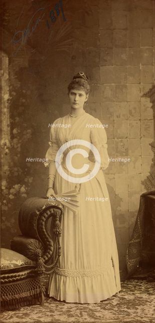 Portrait of Empress Alexandra Fyodorovna of Russia (1872-1918) as Grand Duchess, 1889.