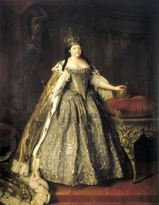 Portrait of Empress Anna Ioannovna (1693-1740), 1730. Artist: Louis Caravaque