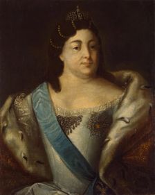 Portrait of Empress Anna Ioannovna, 1730. Creator: Unknown