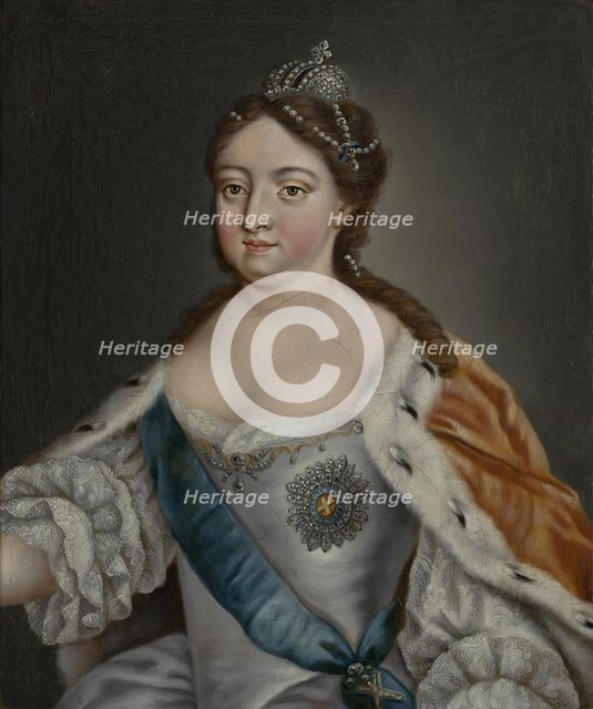 Portrait of Empress Anna Ioannovna, 1768. Creator: Unknown.
