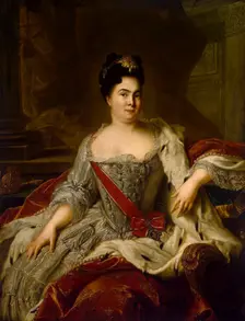 Portrait of Empress Catherine I (1684-1727), 1717. Creator: Nattier, Jean-Marc (1685-1766)