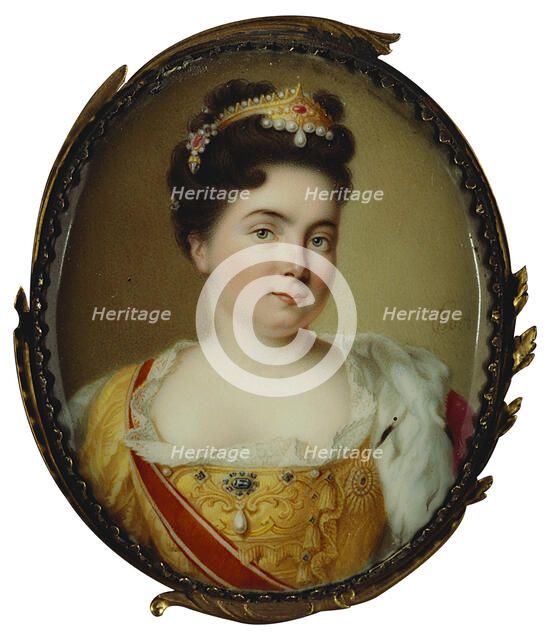 Portrait of Empress Catherine I. (1684-1727), 1717. Creator: Boit, Charles (1662-1727).
