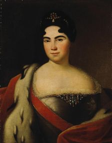 Portrait of Empress Catherine I. (1684-1727), First third of 18th century. Artist: Anonymous