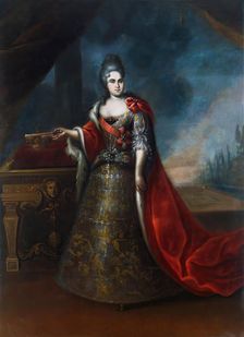 Portrait of Empress Catherine I, 1724. Creator: Unknown