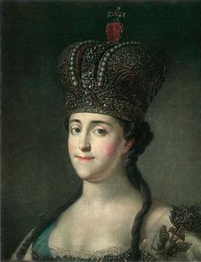 Portrait of Empress Catherine II, 1795. Creator: Stefano Torelli